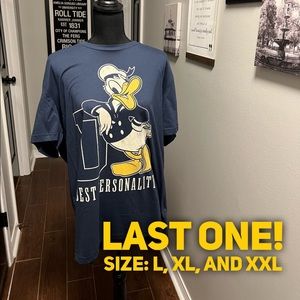 Disney Donald Duck “Best Personality'' tee shirt.